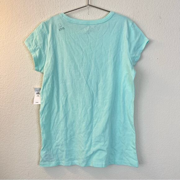 Gap Kids Girls Are Strong Floral short sleeve graphic tee mint aqua green - Picture 3 of 6
